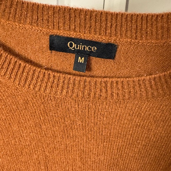Quince Mongolian Cashmere Crewneck Sweater in Chestnut - Picture 3 of 8